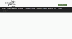 Desktop Screenshot of ecoledestenographie.ca